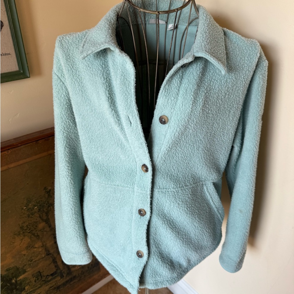 L.L. Bean Mint Green Teddy Jacket